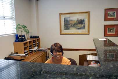 Sherri Hamilton, Receptionist