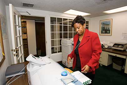Sherri Hamilton, Receptionist